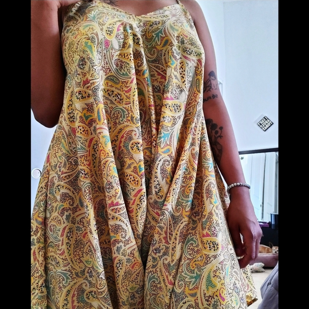 Lightweight printed romper